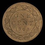 Canada, Edward VII, 1 cent <br /> 1903