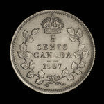 Canada, Edward VII, 5 cents <br /> 1907