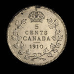 Canada, Edward VII, 5 cents <br /> 1910