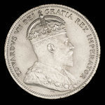 Canada, Edward VII, 25 cents <br /> 1903