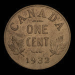 Canada, George V, 1 cent <br /> 1932