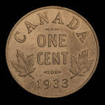 Canada, George V, 1 cent <br /> 1933