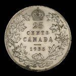 Canada, George V, 25 cents <br /> 1935