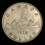 Canada, George VI, 1 dollar <br /> 1938