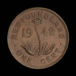 Canada, George VI, 1 cent <br /> 1942