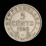 Canada, George V, 5 cents <br /> 1929