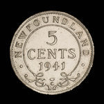 Canada, George VI, 5 cents : 1941