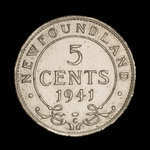 Canada, George VI, 5 cents <br /> 1941