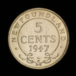 Canada, George VI, 5 cents <br /> 1947