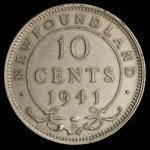 Canada, George VI, 10 cents <br /> 1941