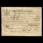 Canada, Hudson's Bay Company, 1 pound <br /> 1845