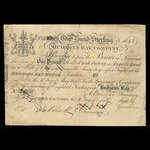 Canada, Hudson's Bay Company, 1 pound : 1845