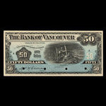 Canada, Bank of Vancouver, 50 dollars : May 2, 1910