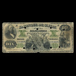 Canada, Banque de St. Jean, 10 dollars : April 1, 1881