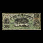 Canada, Commercial Bank of Manitoba, 5 dollars <br /> May 1, 1885