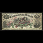 Canada, Commercial Bank of Manitoba, 5 dollars <br /> January 2, 1891