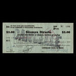 Canada, Corporation of Rivière-du-Moulin, 2 dollars <br /> January 6, 1934