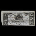 Canada, District of Wellington, 1 dollar <br /> December 1, 1868