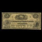 Canada, Commercial Bank of Canada, 2 dollars <br /> January 2, 1857