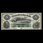 Canada, Eastern Townships Bank, 5 dollars : July 2, 1902