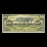 Canada, Quebec Bank, 10 dollars <br /> June 1, 1908