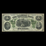 Canada, Traders Bank of Canada, 5 dollars <br /> November 1, 1907