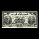 Canada, Bank of Montreal, 10 dollars <br /> September 3, 1912
