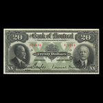 Canada, Bank of Montreal, 20 dollars <br /> January 2, 1923