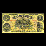 Canada, Bank of Toronto (The), 5 dollars : October 1, 1929