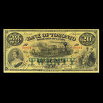 Canada, Bank of Toronto (The), 20 dollars : February 1, 1923