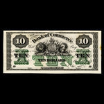 Canada, Canadian Bank of Commerce, 10 dollars <br /> May 1, 1867