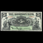 Canada, Dominion Bank, 5 dollars <br /> January 2, 1925