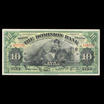 Canada, Dominion Bank, 10 dollars : January 2, 1925