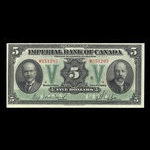 Canada, Imperial Bank of Canada, 5 dollars <br /> November 1, 1923