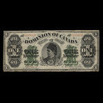 Canada, Dominion of Canada, 1 dollar <br /> June 1, 1878