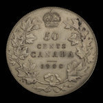 Canada, Edward VII, 50 cents <br /> 1908