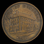 Canada, Bank of Montreal, 1/2 penny <br /> 1839