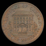 Canada, Bank of Montreal, 1 penny <br /> 1837