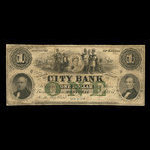 Canada, City Bank (Montreal), 1 dollar <br /> January 1, 1857