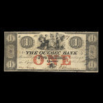 Canada, Quebec Bank, 1 dollar <br /> November 1, 1858