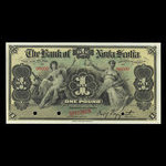 Jamaica, Bank of Nova Scotia, 1 pound <br /> January 2, 1900