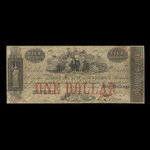 Canada, Bank of New Brunswick, 1 dollar <br /> October 1, 1859