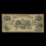 Canada, Summerside Bank of Prince Edward Island, 2 dollars : February 1, 1872