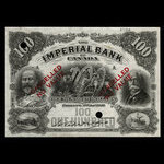 Canada, Imperial Bank of Canada, 100 dollars : January 2, 1907