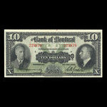 Canada, Bank of Montreal, 10 dollars : January 3, 1938