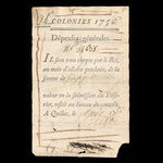 Canada, French Colonial Authorities, 24 livres <br /> June 1, 1756