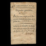 Canada, French Colonial Authorities, 6 livres <br /> October 1, 1758