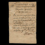 Canada, French Colonial Authorities, 48 livres <br /> September 1, 1758