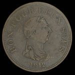 Canada, unknown, 1 penny <br /> 1812