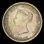 Canada, Province of New Brunswick, 1 penny <br /> 1843